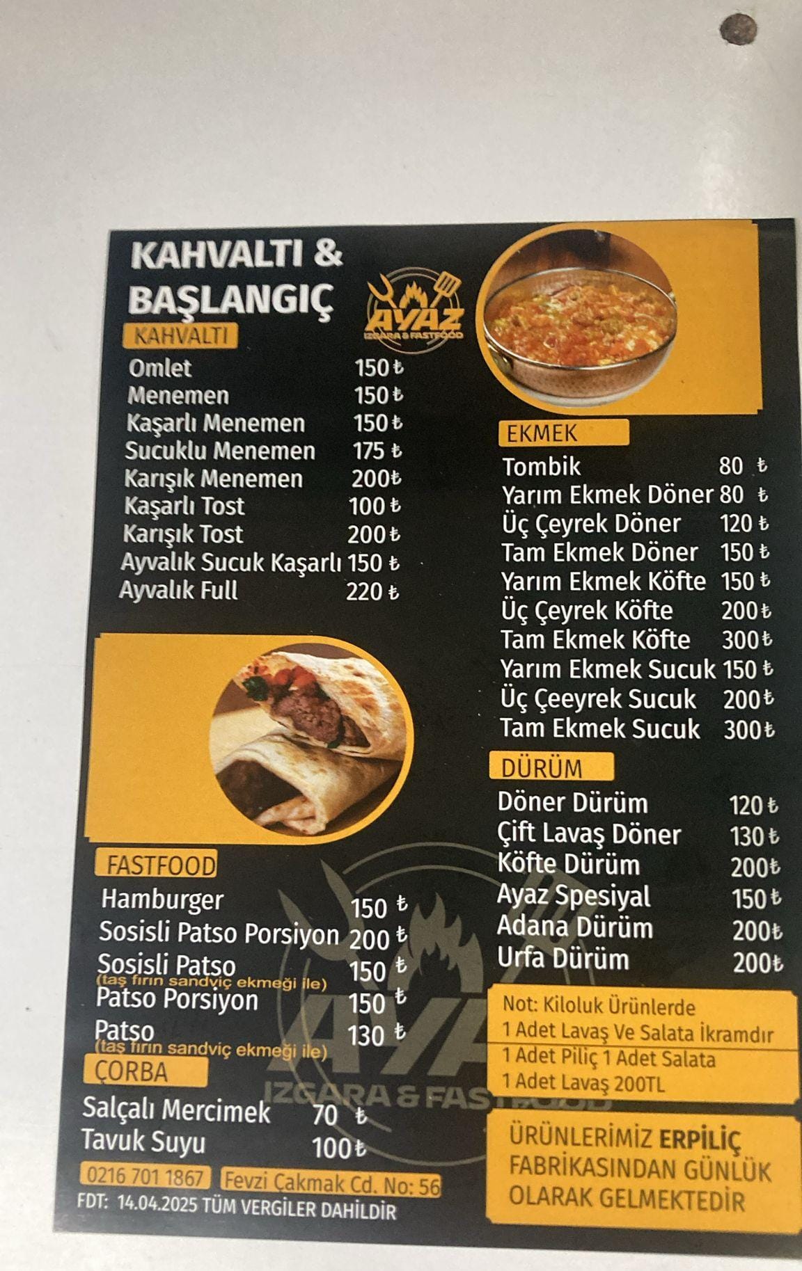 Ayaz Izgara Fast Food